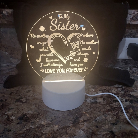 Source Unknown LED Heart Plaque - White - Picture 3 of 6